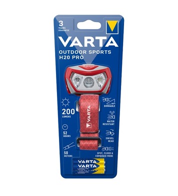  Varta 16650 Outdoor Sports H20 Pro, + 3 AAA  D