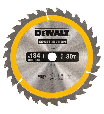     DeWalt DT1940-QZ - 184x16x2.6, 30